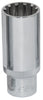 1/2" Dr. Spherical Deep Socket, Metric