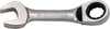 Combination Stubby Reversible Ratchet Wrench, Metric