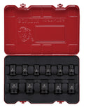 3/8" Dr. 21 PC Regular & Deep Socket Set, Metric