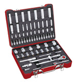 1/4", 1/2" Dr. 71 PC Socket & Socket Bit Set, Inch