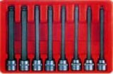 1/2", 8 PC Ball Point Socket Bit Set, Inch