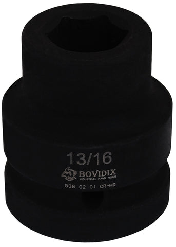 1" Dr. Impact Socket, 6 PT, Inch