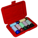 1/2" Dr.7 PCS Thin Wall Deep Impact Socket Set, Metric