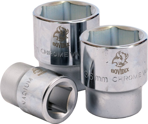 1" Dr. Socket, 6 PT, Metric