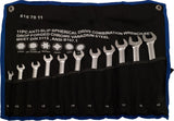 11 PC Combination Spherical Non-slip Wrench Set, Metric