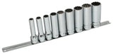 Deep Socket Set Spherical, Metric, 3/8" Dr. - 12 PCS