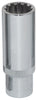 3/8" Dr. Spherical Deep Socket, Inch